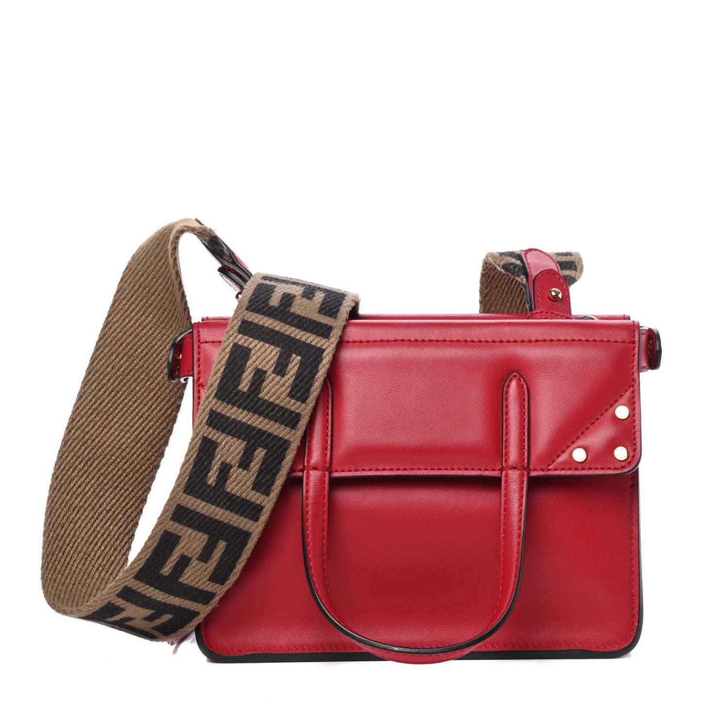 Vitello Grace Matte Small Flip Tote Fragola