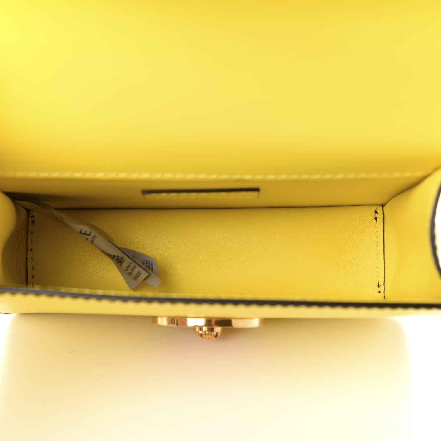 Versace Calfskin V-Adiona Belt Bag Yellow 5 of 10
