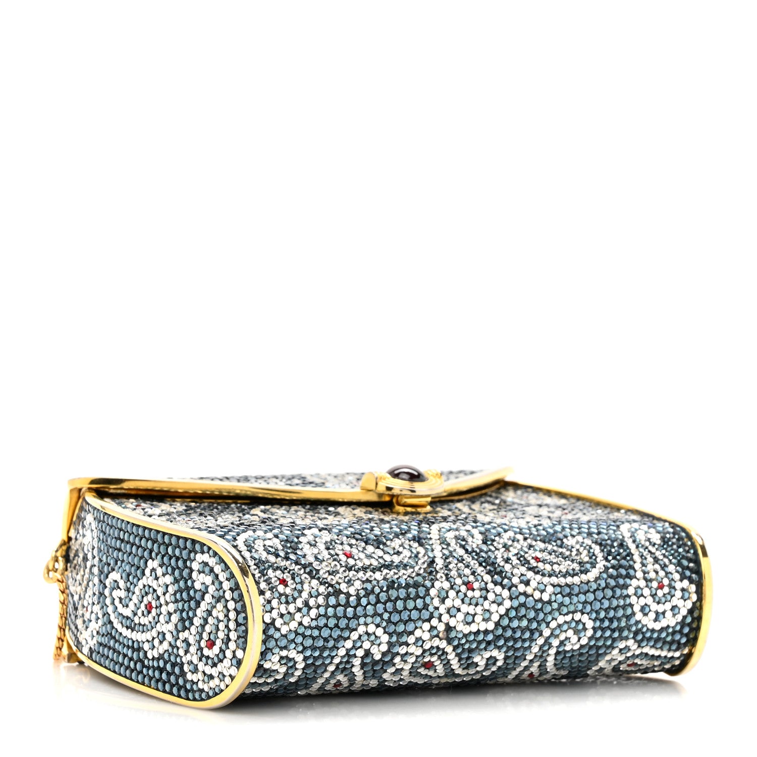 Judith Leiber Swarovski Crystal Paisley Minaudiere Clutch 5 of 16