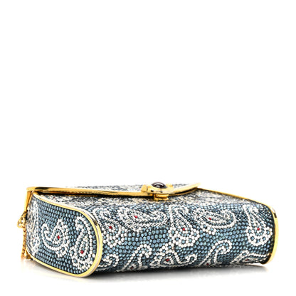 Judith Leiber Swarovski Crystal Paisley Minaudiere Clutch 5 of 16