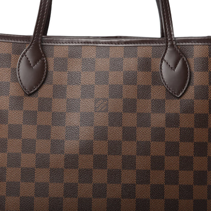 Louis Vuitton Damier Ebene Neo Neverfull MM Rose Ballerine 10 of 12