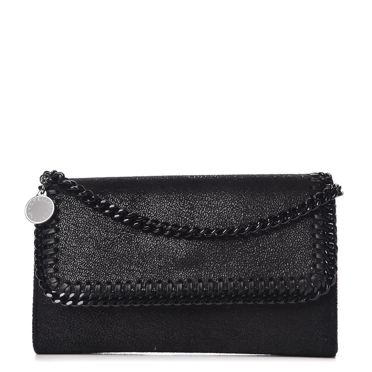 Stella McCartney Shaggy Deer Falabella Crossbody Clutch Black 1 of 7