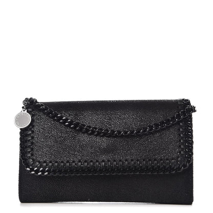 Stella McCartney Shaggy Deer Falabella Crossbody Clutch Black 1 of 7