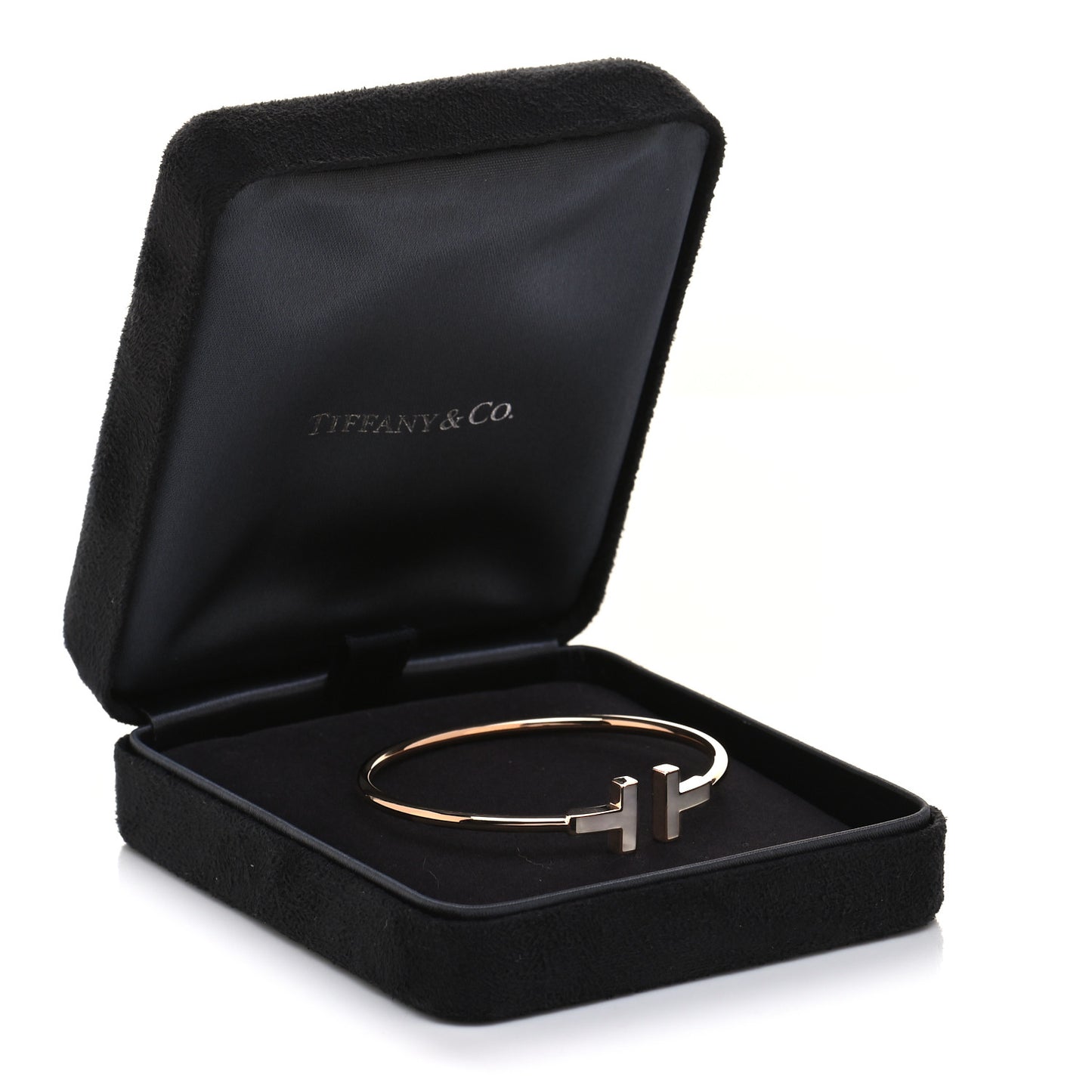 18K Rose Gold Mother of Pearl T Wire Bracelet