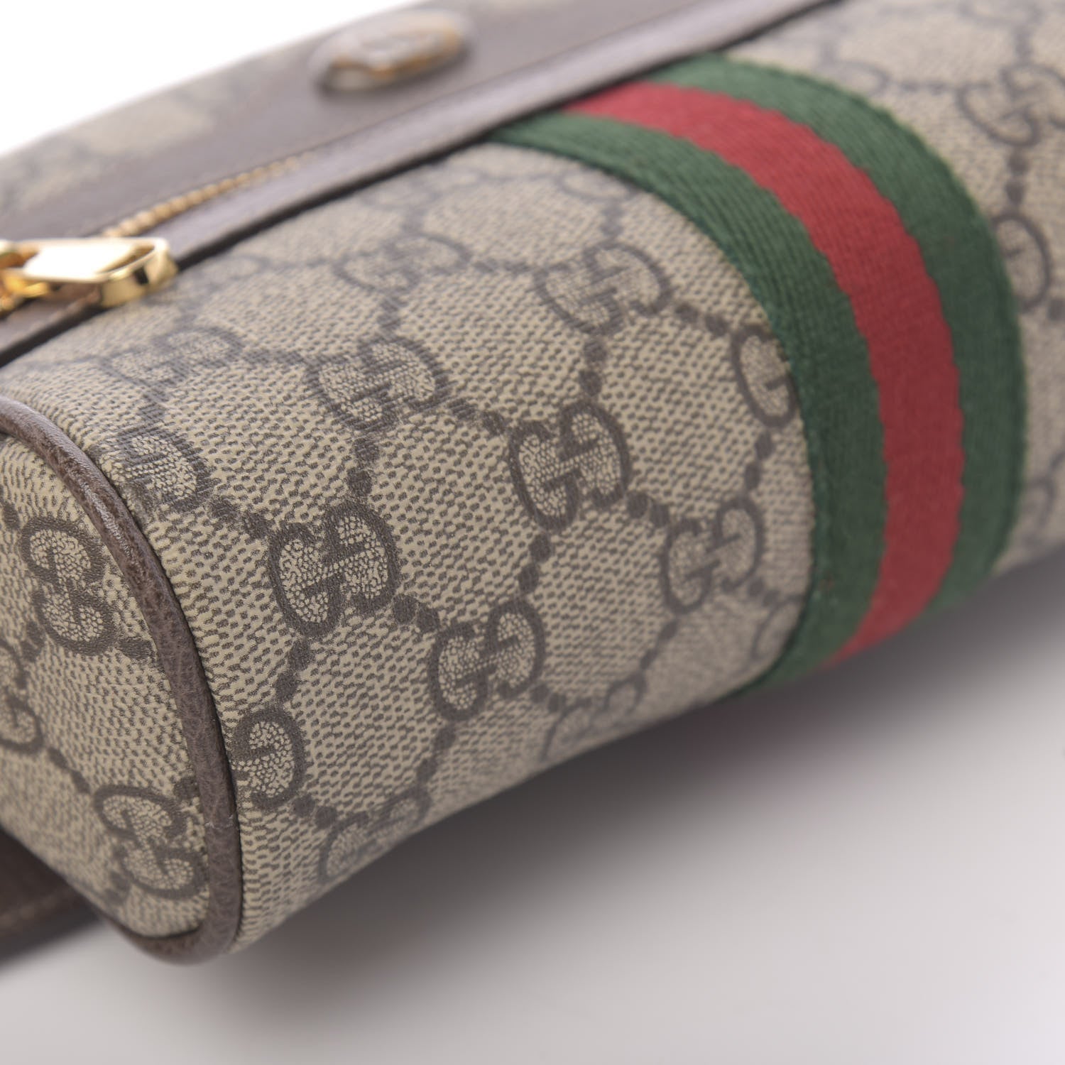 Gucci GG Supreme Monogram Web Small Ophidia Belt Bag 75 30 Dark Brown 9 of 10