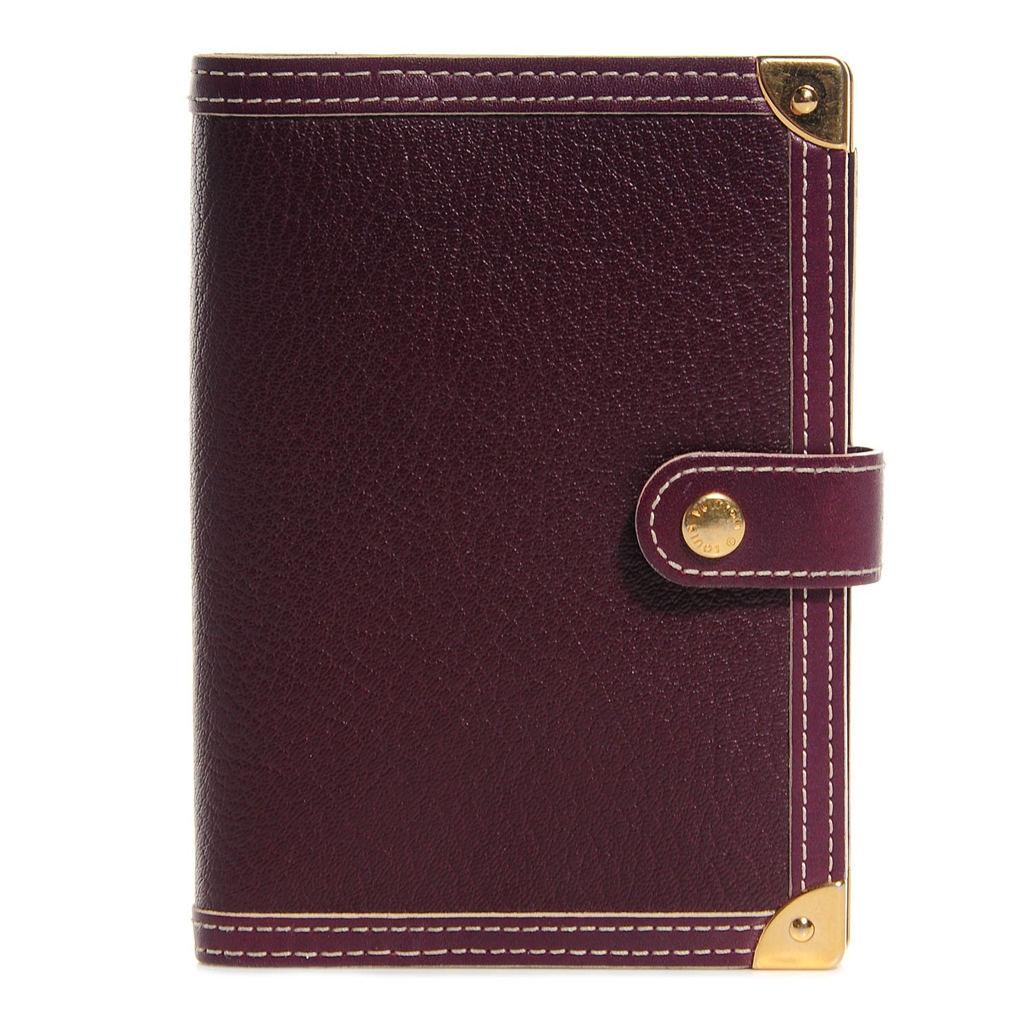 Louis Vuitton Suhali Small Ring Agenda Cover Prune 1 of 7