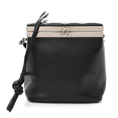 Chanel Metallic Lambskin Quilted CC Vanity With Chain Black 1 of 11