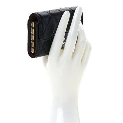 Chanel Lambskin Quilted 4 Key Holder Black 2 of 11