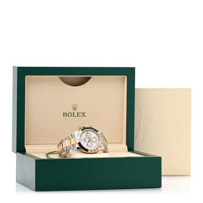 Rolex Stainless Steel 18K Yellow Gold 40mm Oyster Perpetual Cosmograph Daytona Watch White 126503 5 of 5