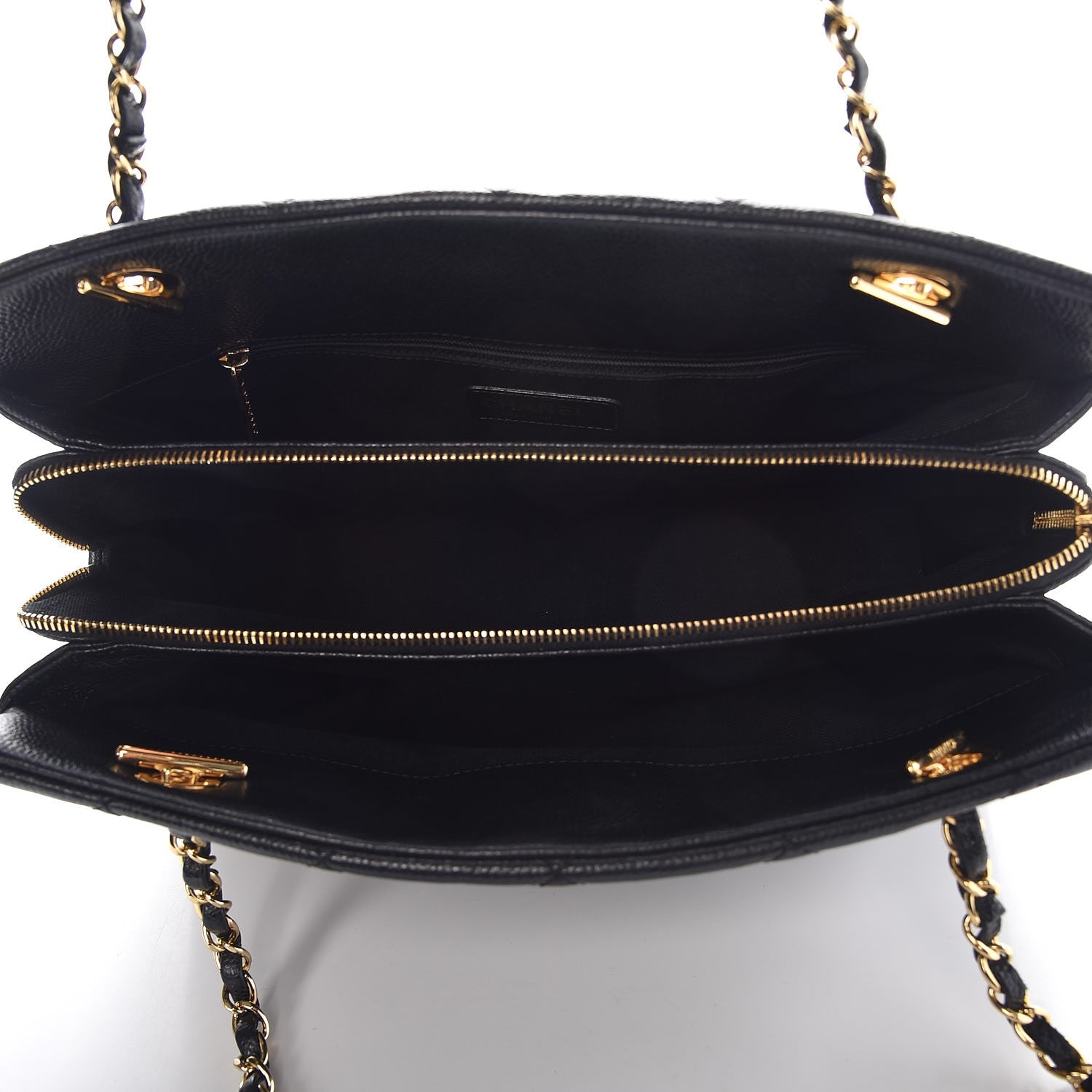 Chanel Caviar Quilted CC Timeless Tote Black 5 of 10