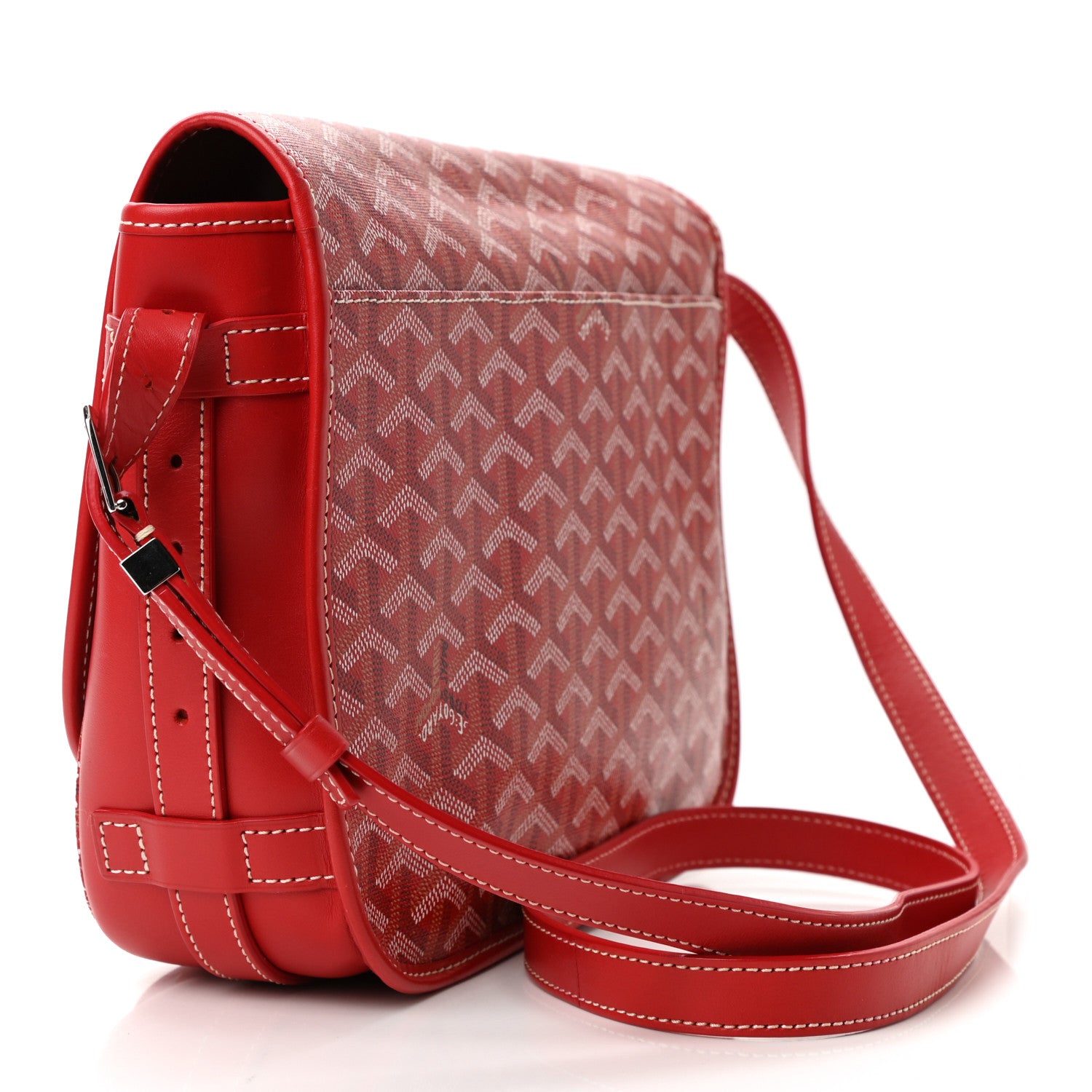 Goyard Goyardine Belvedere MM Messenger Bag Red 2 of 8