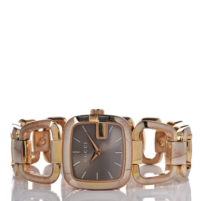 Gucci Stainless Steel 24mm G-Gucci Square Quartz Watch Brown 3 of 13