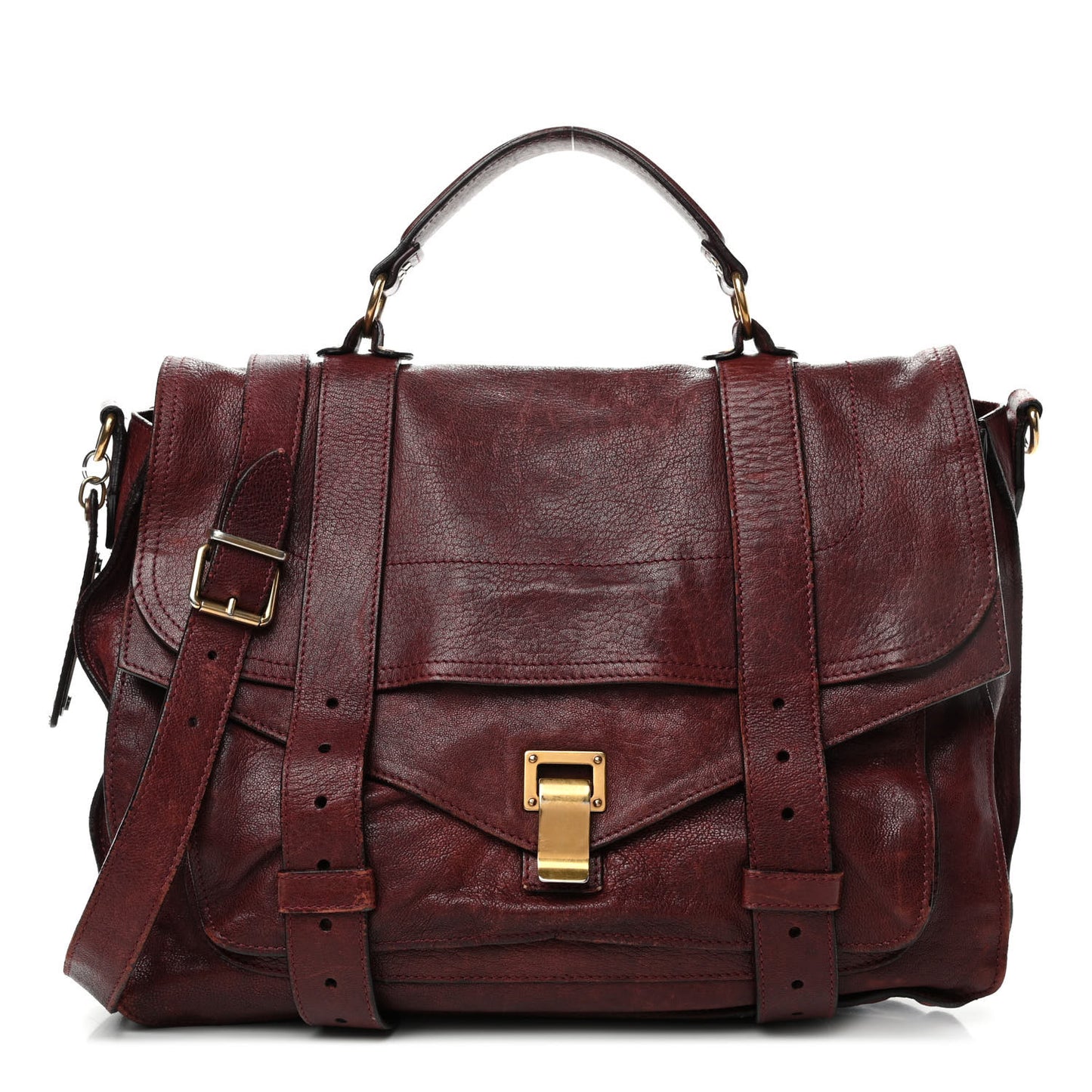 Lambskin Medium PS1 Satchel Burgundy