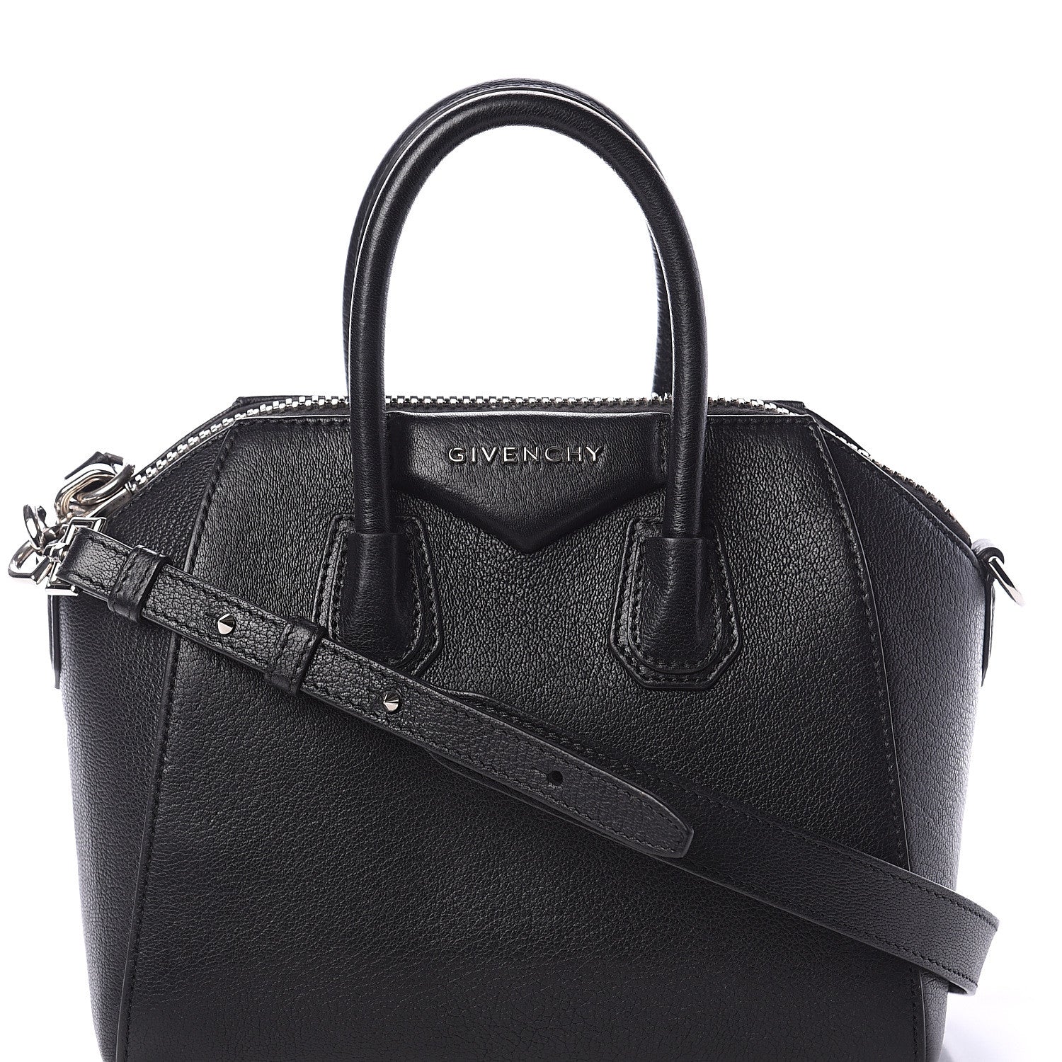 Givenchy Sugar Goatskin Mini Antigona Black 7 of 9