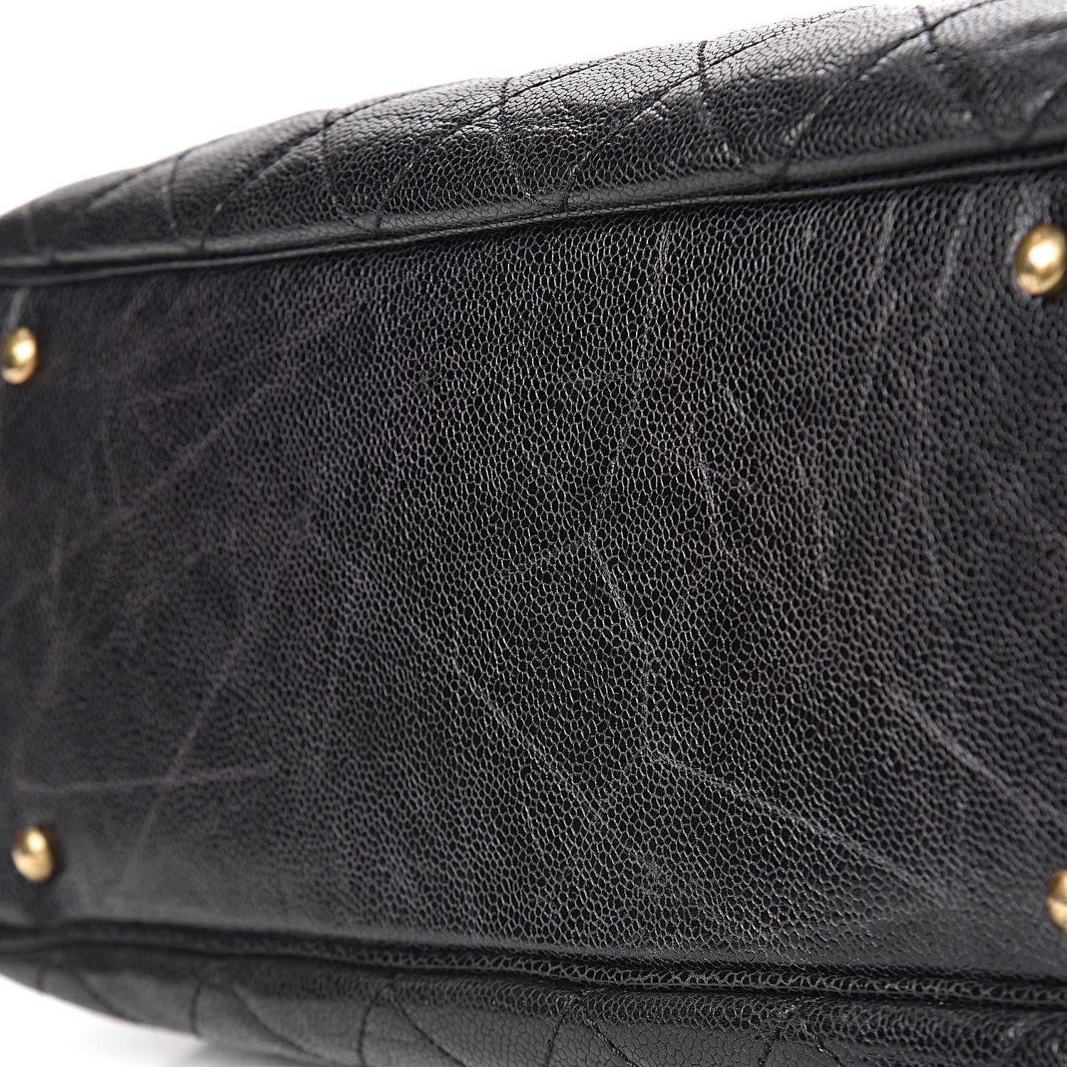 Chanel Glazed Caviar Quilted Small Shiva Tote Black 11 of 11