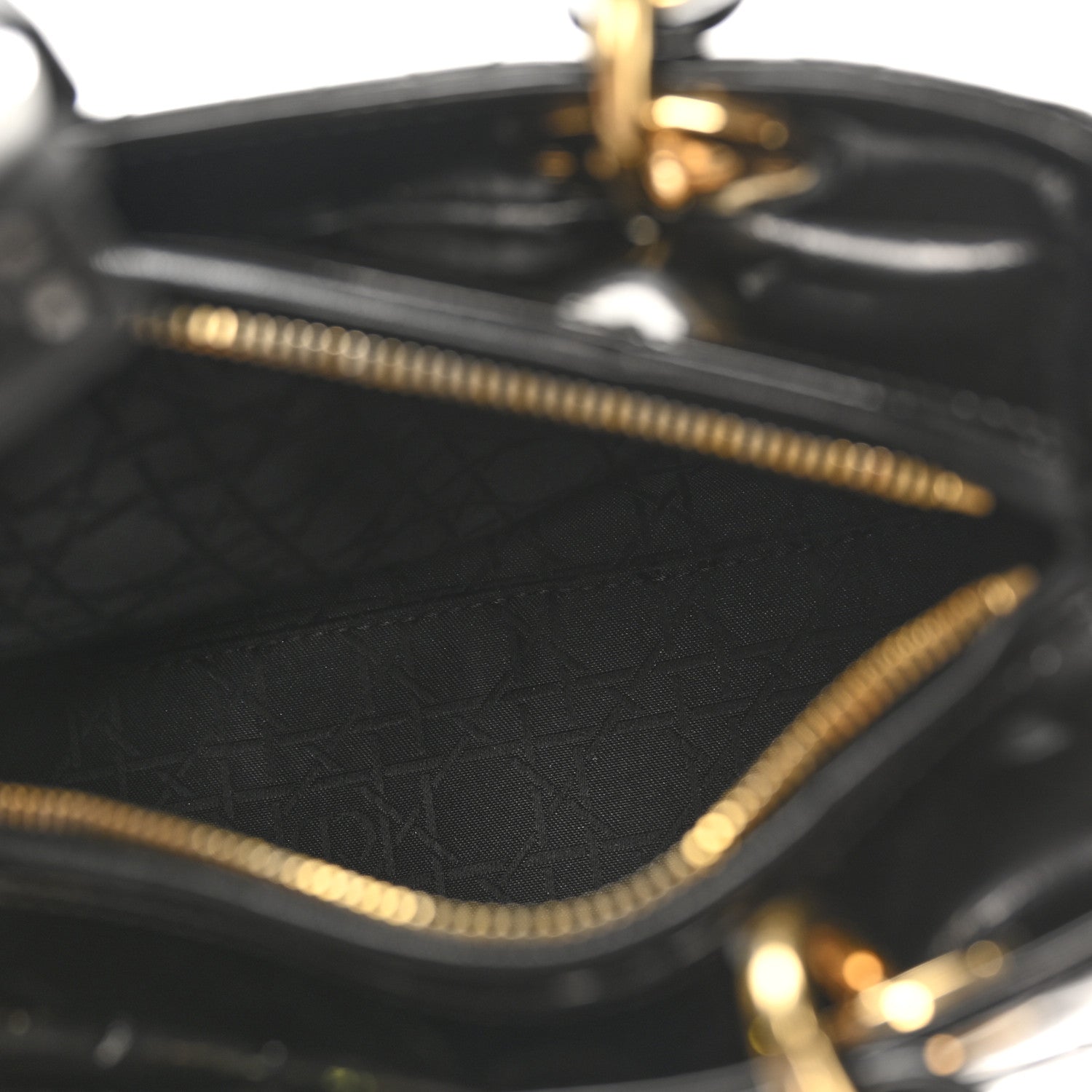 Christian Dior Patent Cannage Medium Lady Dior Black 5 of 10