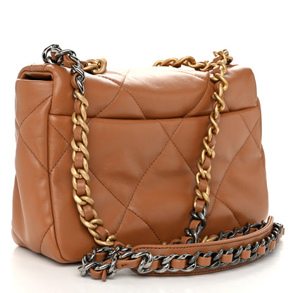 Chanel Lambskin Quilted Medium Chanel 19 Flap Brown 3 of 10