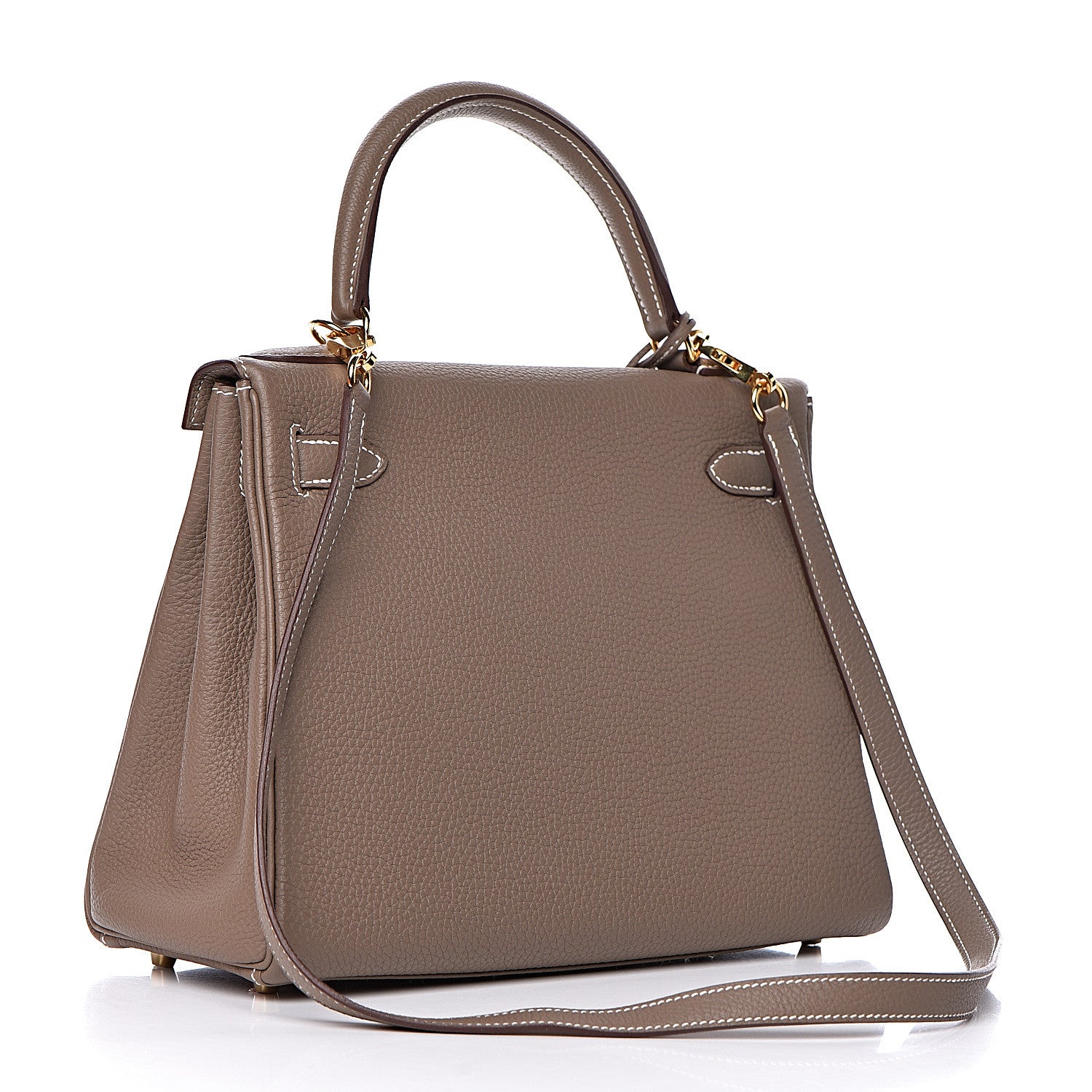 Hermes Togo Kelly Retourne 28 Etoupe 3 of 38