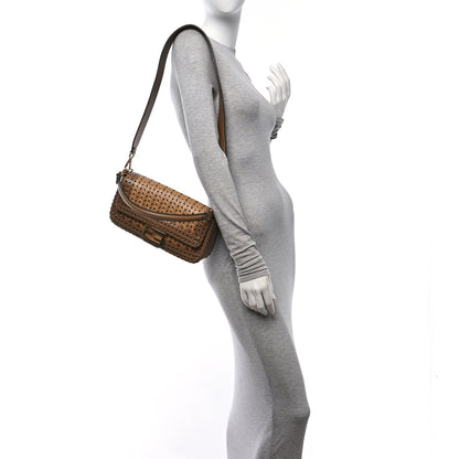 Fendi Vitello King Ceylon Intreccio Baguette  Sand 2 of 10