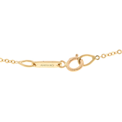 Anita Ko 18K Yellow Gold Emerald Heart Necklace 4 of 5