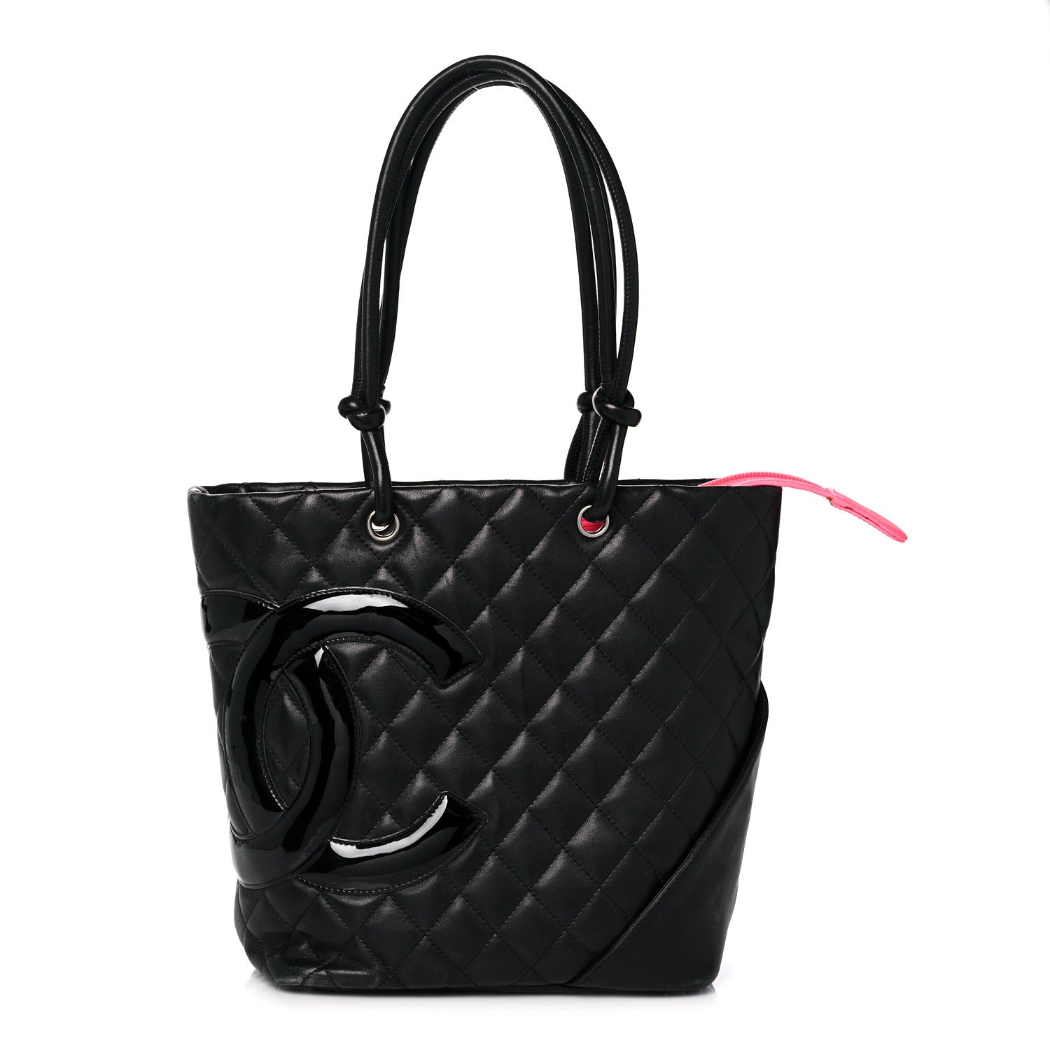 Chanel Calfskin Quilted Medium Cambon Tote Black 1 of 15