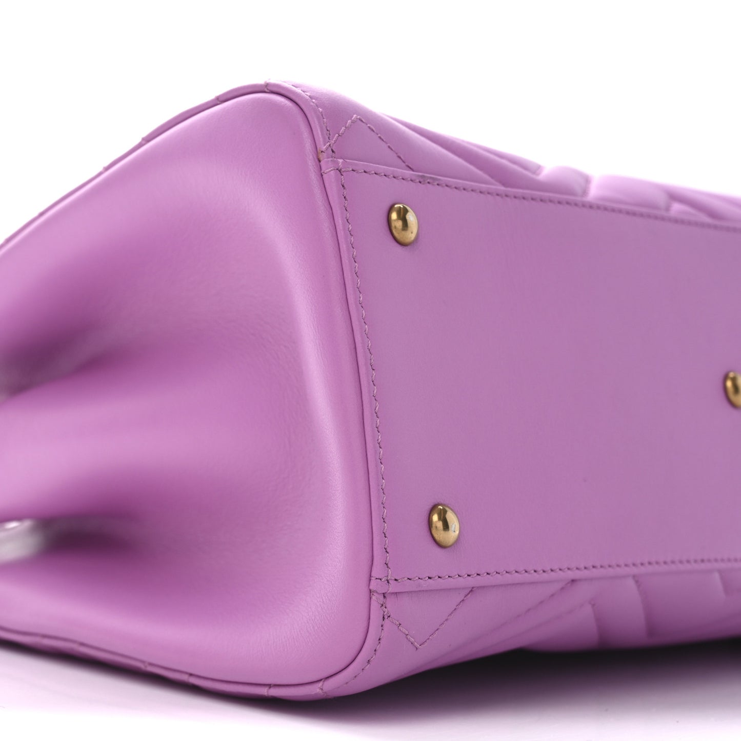 Calfskin Matelasse Small GG Marmont Tote Candy Mousse