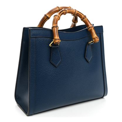 Gucci Textured Dollar Calfskin Web Small Diana Tote Bag Royal Crop 3 of 11