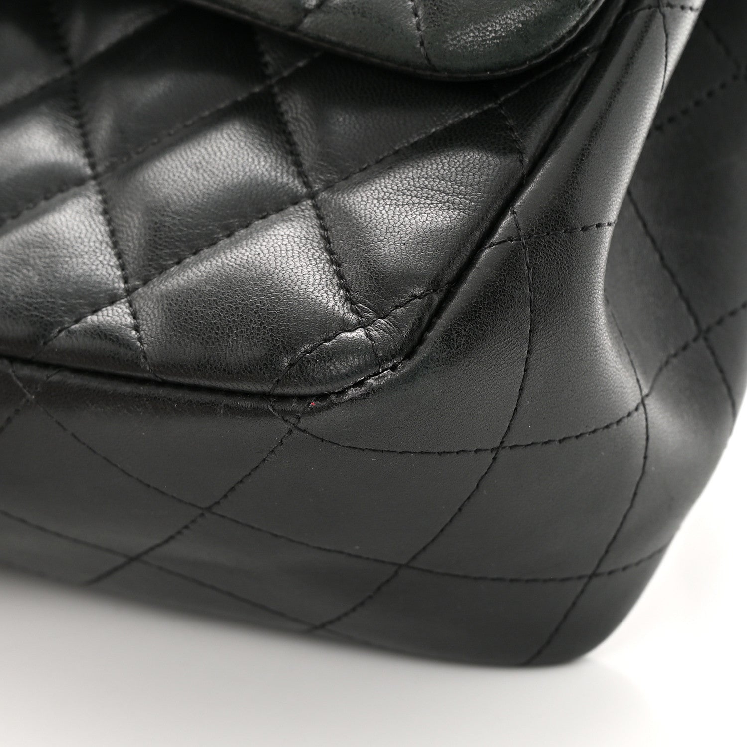 Chanel Lambskin Quilted Jumbo Double Flap Black 19 of 20