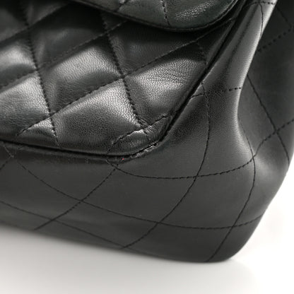 Chanel Lambskin Quilted Jumbo Double Flap Black 19 of 20