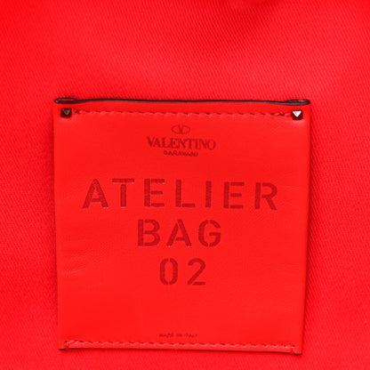 Valentino Garavani Canvas Atelier 02 Bow Edition Small Tote Bag Red 7 of 11