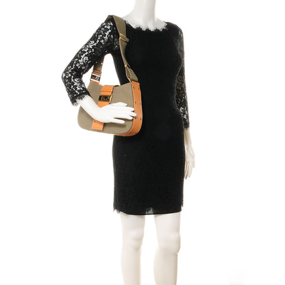 Christian Dior Canvas Street Chic Large Columbus Ave Bag Orange 2 of 7