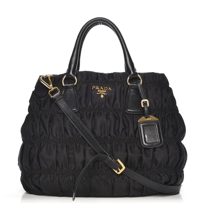 Prada Tessuto Nylon Gaufre Tote Nero Black 1 of 9