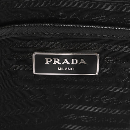 Prada Tessuto Nylon Saffiano Medium Backpack Black 7 of 10