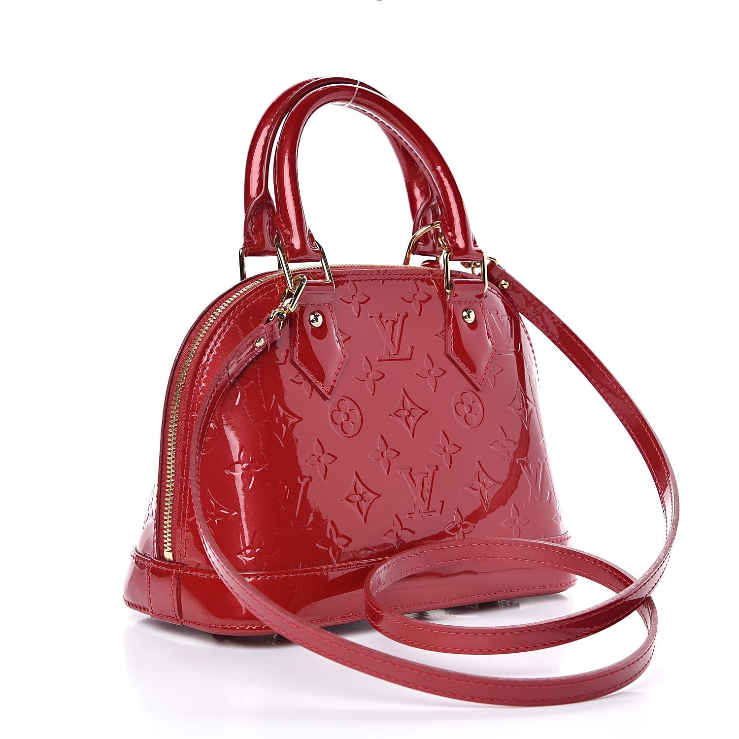 Louis Vuitton Vernis Alma BB Pomme D'Amour 3 of 9