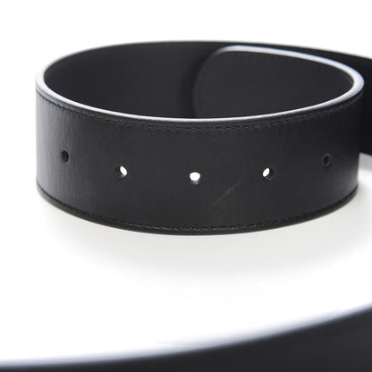 Gucci Moon Calfskin Pearl Double G 40mm Belt 90 36 Black Cream 4 of 5