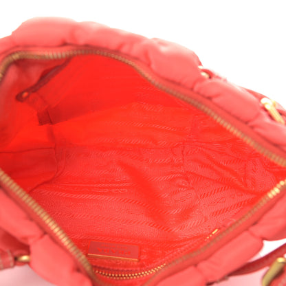 Prada Tessuto Nylon Quilted Shoulder Bag Pink 5 of 12