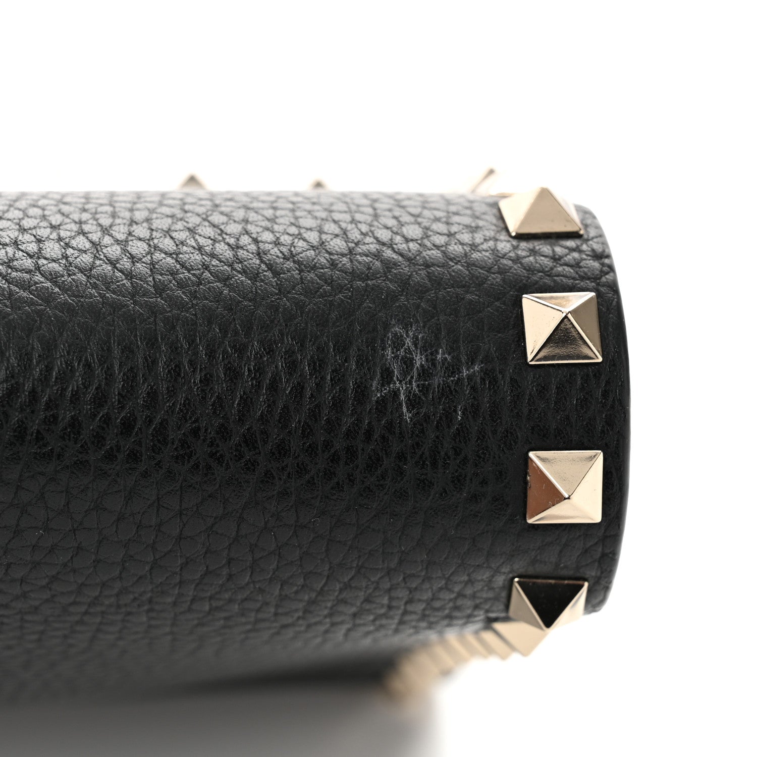 Valentino Garavani Pebbled Calfskin Medium Rockstud Flip Lock Crossbody Bag Black 10 of 10