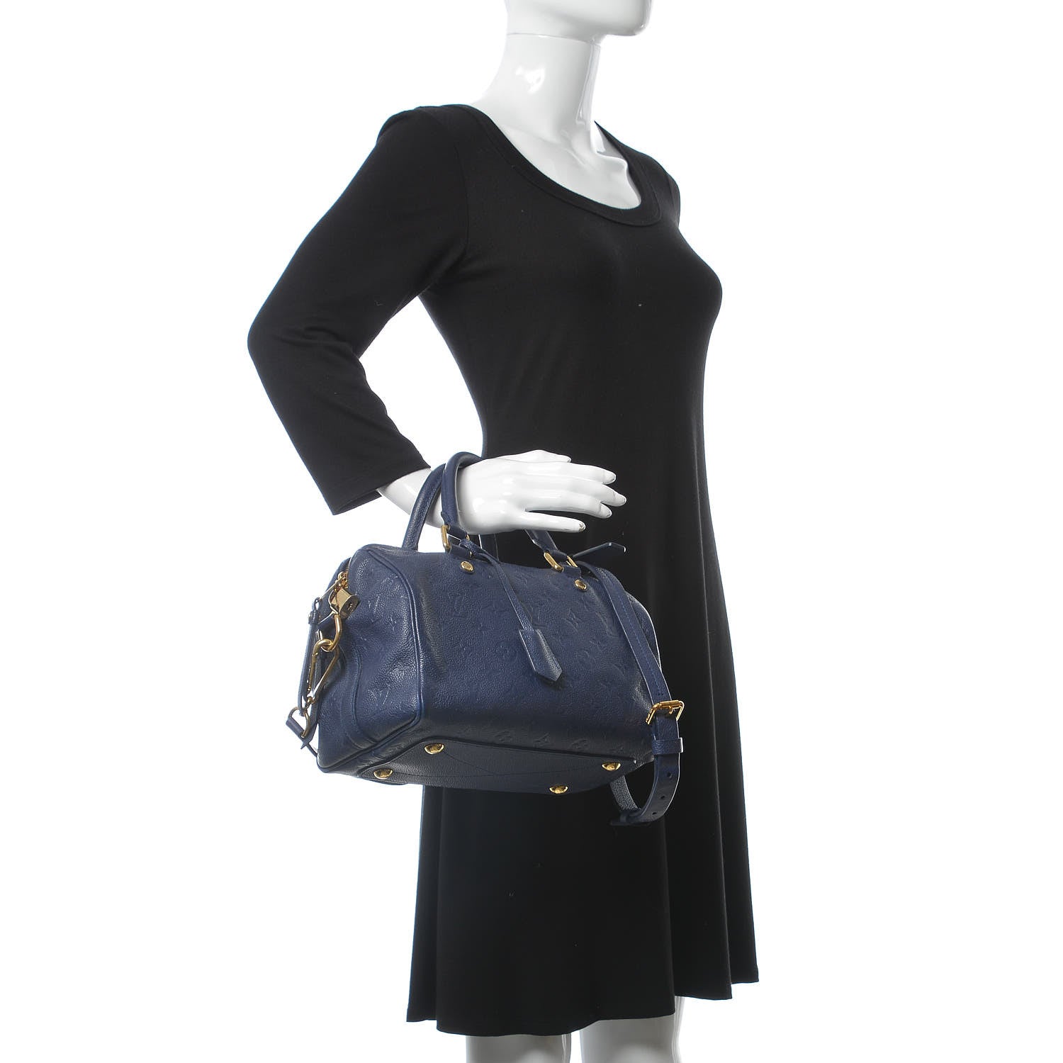 Louis Vuitton Empreinte Speedy Bandouliere 25 Celeste 3 of 15