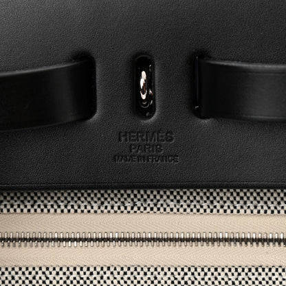 Hermes Criss Viking Vache Hunter Herbag a Dos Zip Retourne Backpack Ecru Black 7 of 12