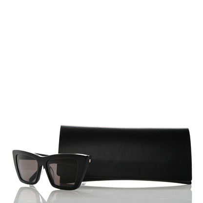 Saint Laurent Acetate Mica Cat Eye Sunglasses SL 276 Black 8 of 8