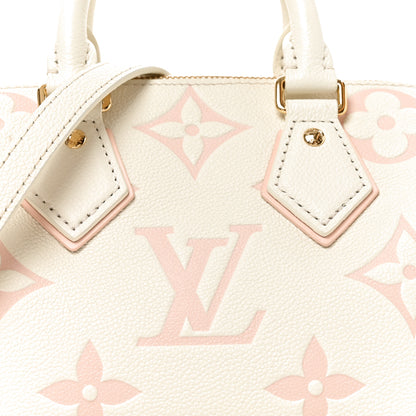 Louis Vuitton Empreinte Monogram Giant Speedy Bandouliere 20 Latte Chamallow 7 of 9