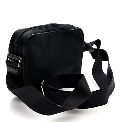 Prada Tessuto Nylon Saffiano Logo Camera Bag Black 3 of 9