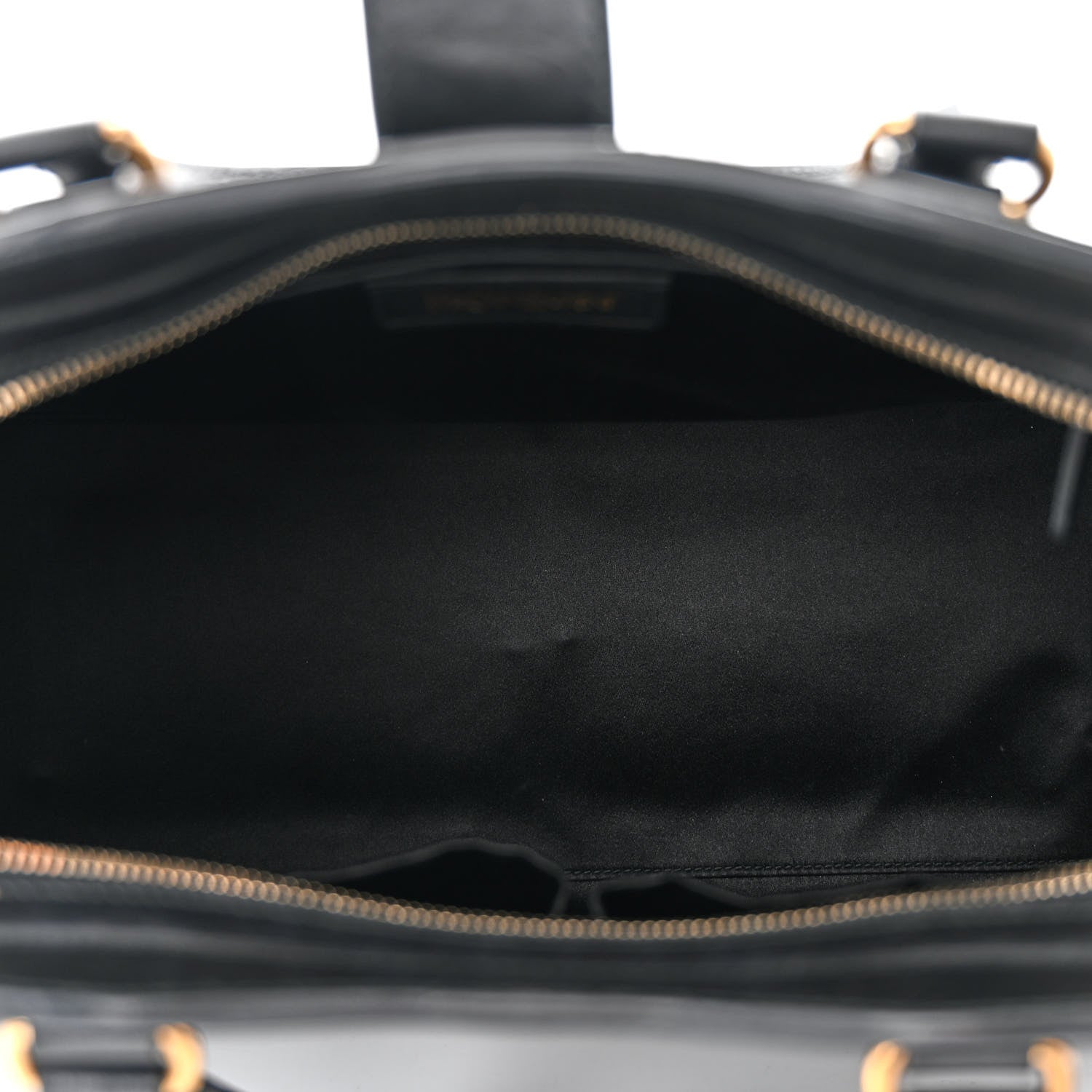 Saint Laurent Textured Calfskin Medium Cabas ChYc Black 5 of 11