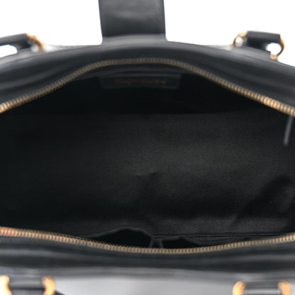 Saint Laurent Textured Calfskin Medium Cabas ChYc Black 5 of 11