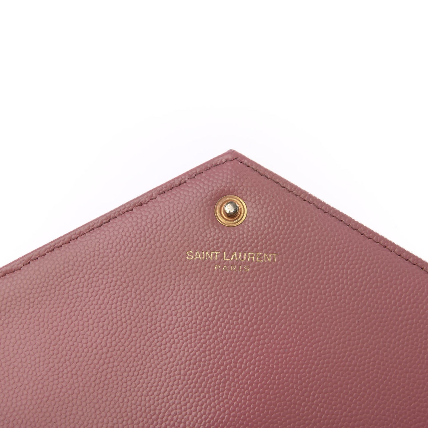 Grain De Poudre Matelasse Chevron Monogram Chain Wallet Blush Fonce