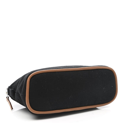 Hermes Cotton Canvas Mini Bolide Travel Cosmetic Pouch Black 4 of 7