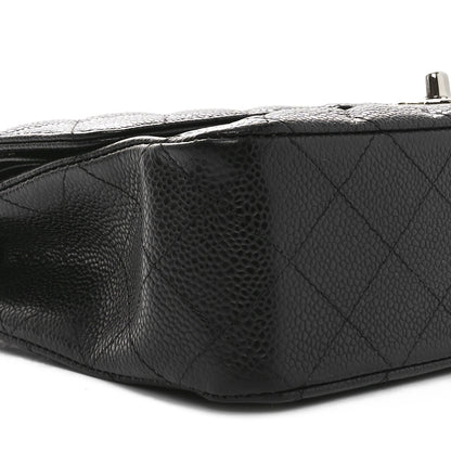 Chanel Caviar Quilted Medium Double Flap Black 9 of 10