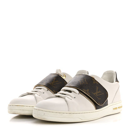 Louis Vuitton Calfskin Monogram Frontrow Sneaker 36 White 4 of 13