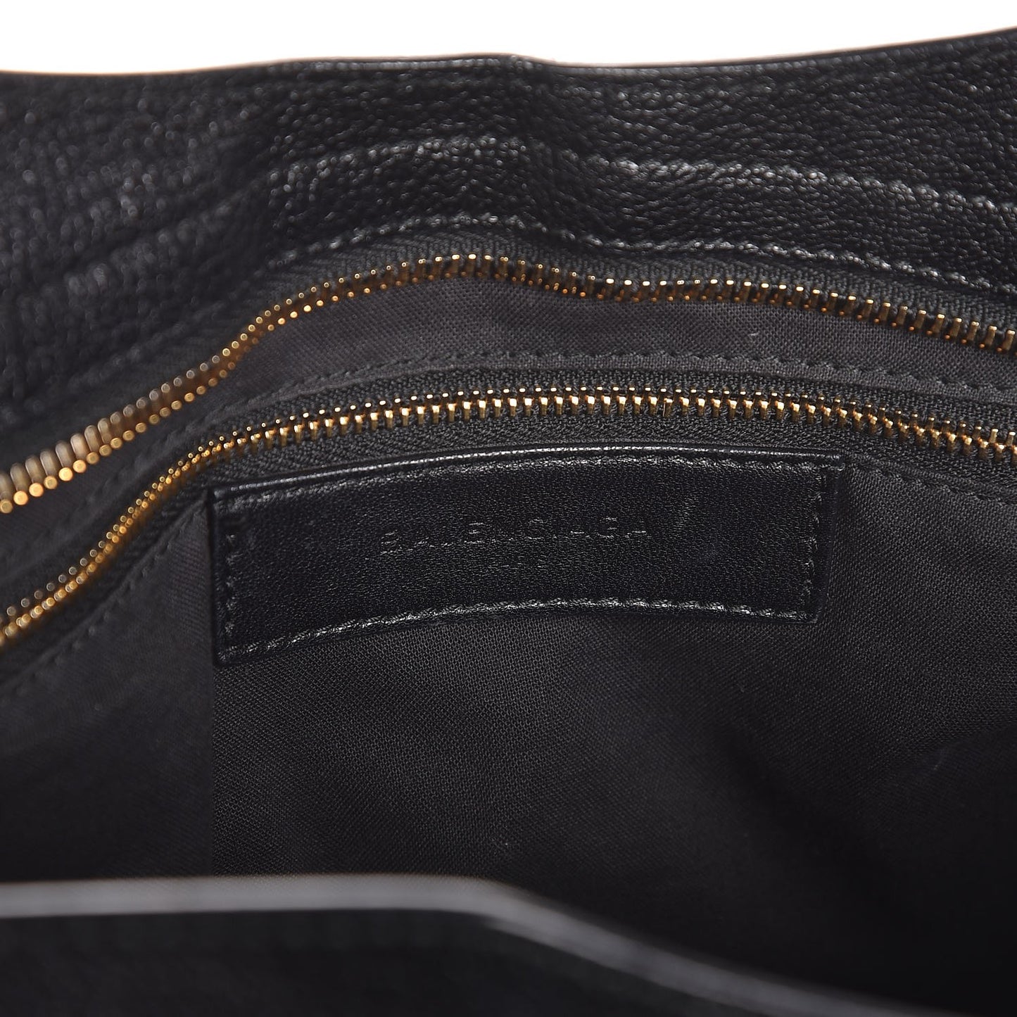 Chevre Gold Metallic Edge Hardware City Black