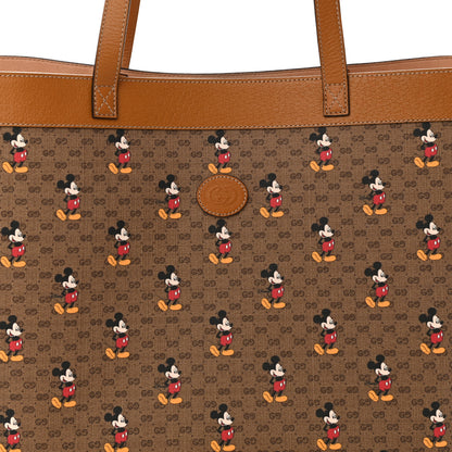 Gucci X DISNEY Mini Vintage GG Supreme Monogram Mickey Mouse Large Shopping Tote Beige Vintage Sun Oil 9 of 11